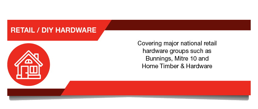 Retail DIY Hardware - National retail hardware chains such as Bunnings and Mitre 10